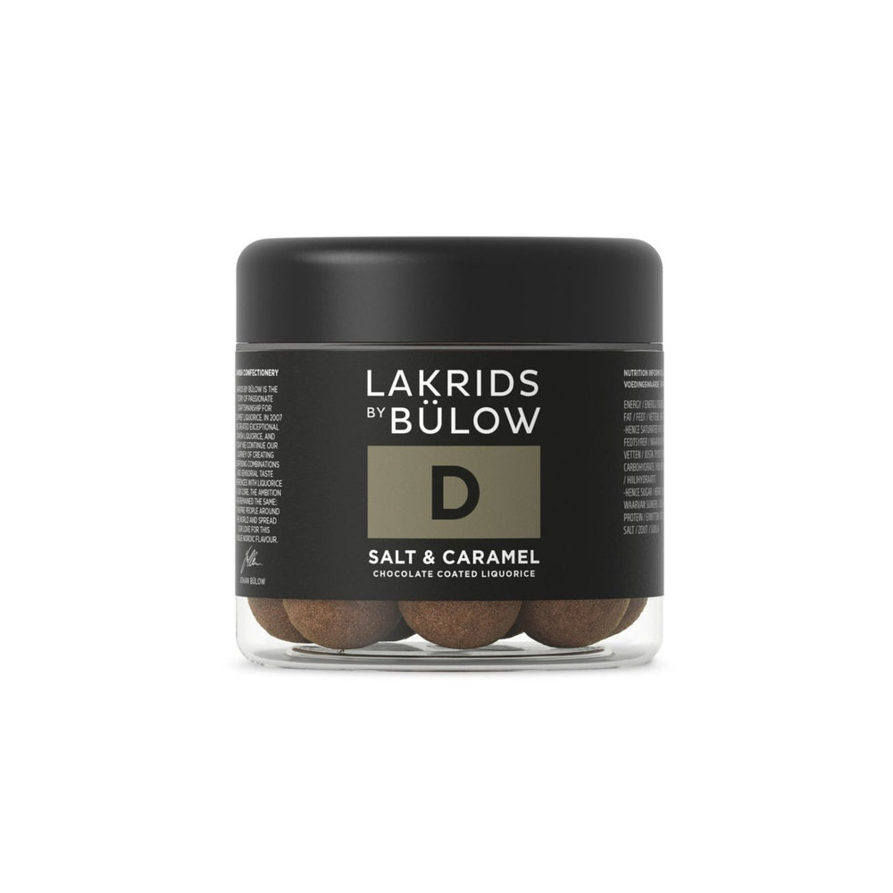 Lakrids Liquorice D - Salt Caramel Chocolate Liquorice 125g Ingredients Chocolate Bars & Confectionery