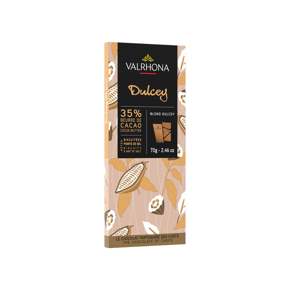 Valrhona White Dulcey 35% Blonde Chocolate Bar 70g