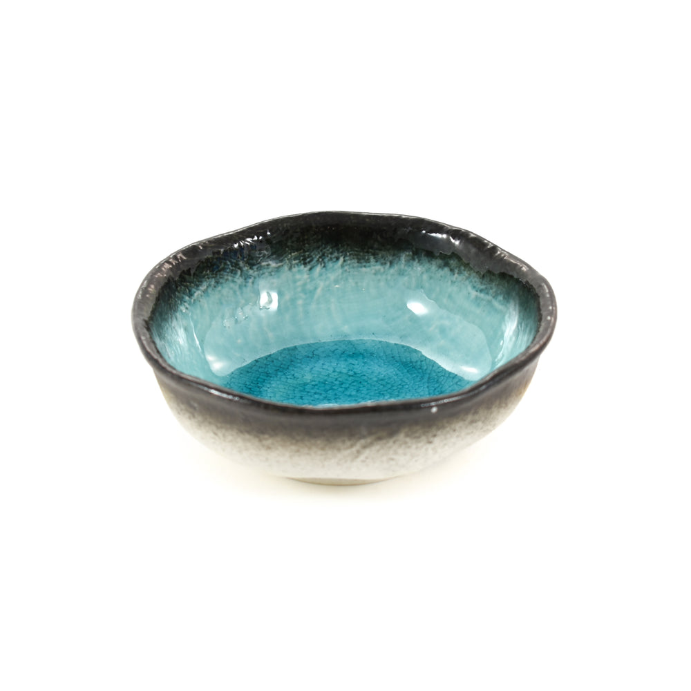 Turquoise Glaze Bowl, 12cm dia x 4cm high