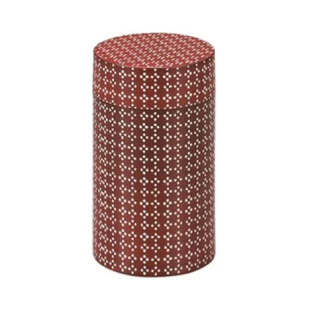 Red Pattern Fabric Tea Box, 650 ml