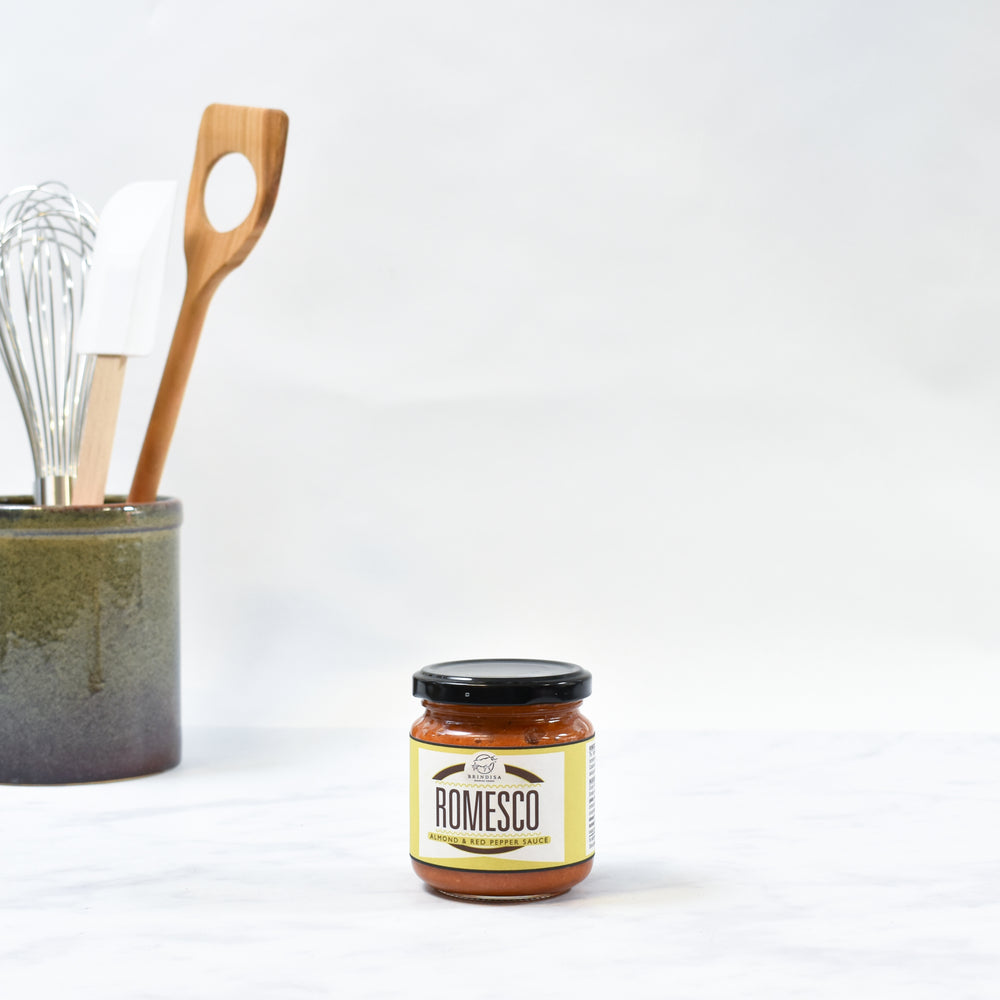 Brindisa Romesco 200g Ingredients Sauces & Condiments Spanish Food lifestyle Packaging Shot