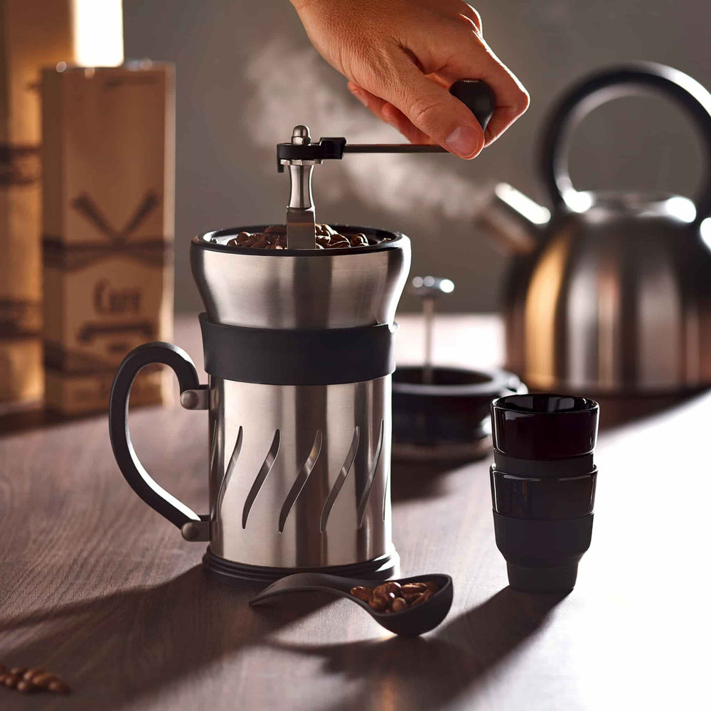 Peugeot Paris Press Coffe Mill and French Press 15cm