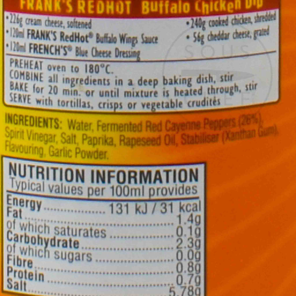 Frank's Redhot Buffalo Wing Sauce 354ml