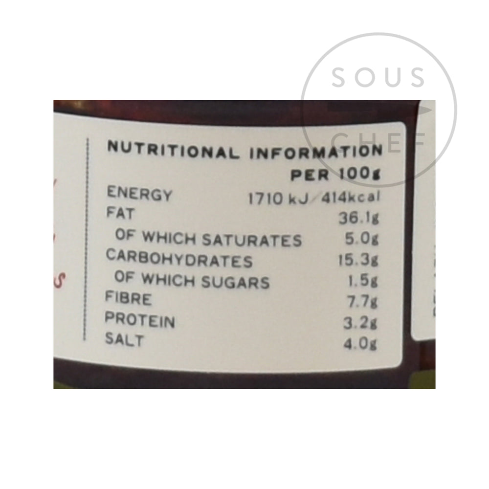 Belazu Rose Harissa 170g nutritional information