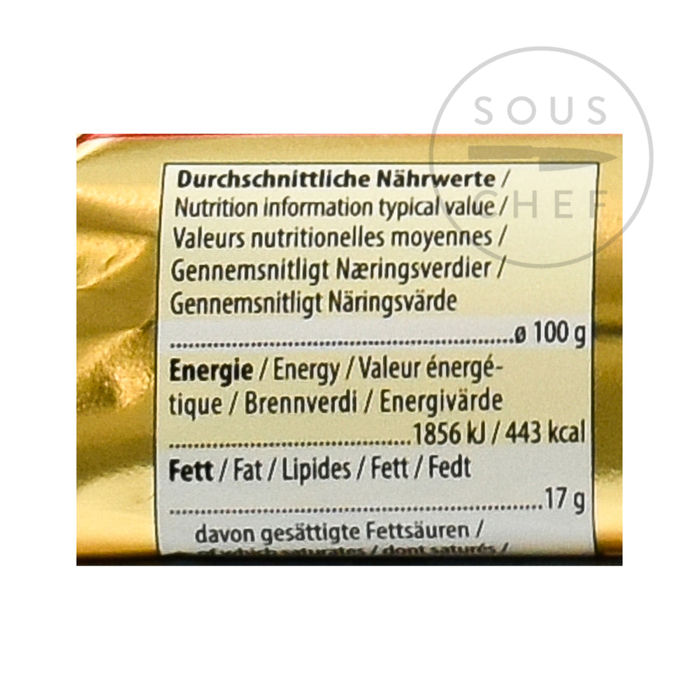 Schluckwerder Dark Chocolate Covered Marzipan Bar 500g nutritional informartion 1