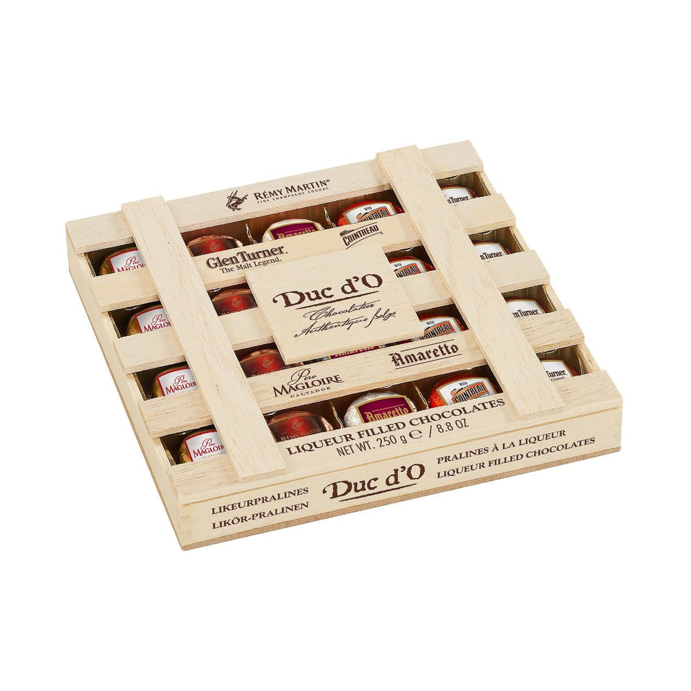 Liqueur Pralines Crate 250g front