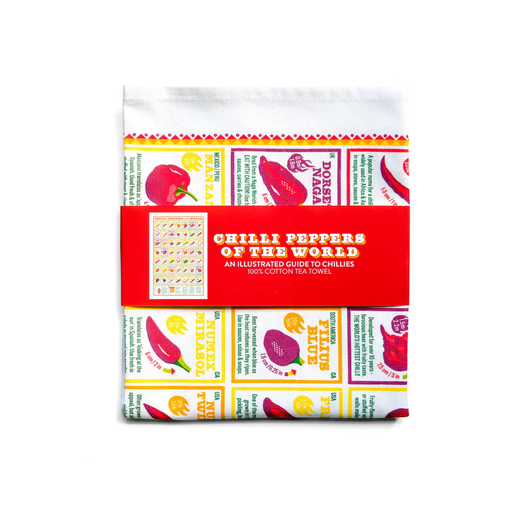 Stuart Gardiner Chilli Peppers of the World Tea Towel