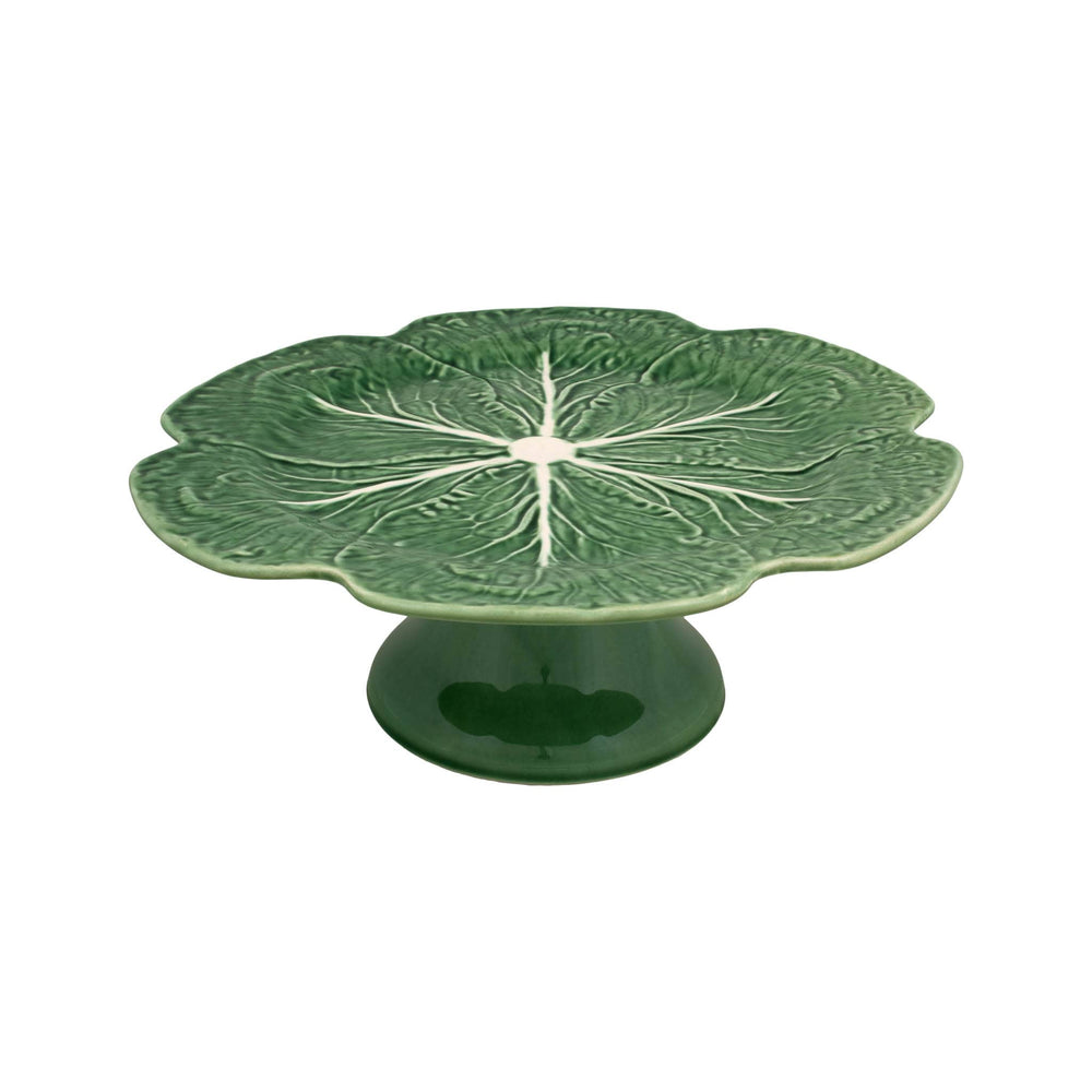 Bordallo Pinheiro Green Cabbage Cake Stand 31cm