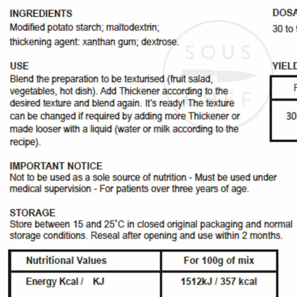 Essential Cuisine Nutrisis Thickener 1kg