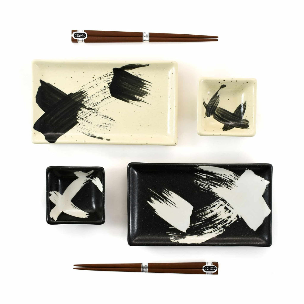 Kuro To Shiro Sushi Serving Set