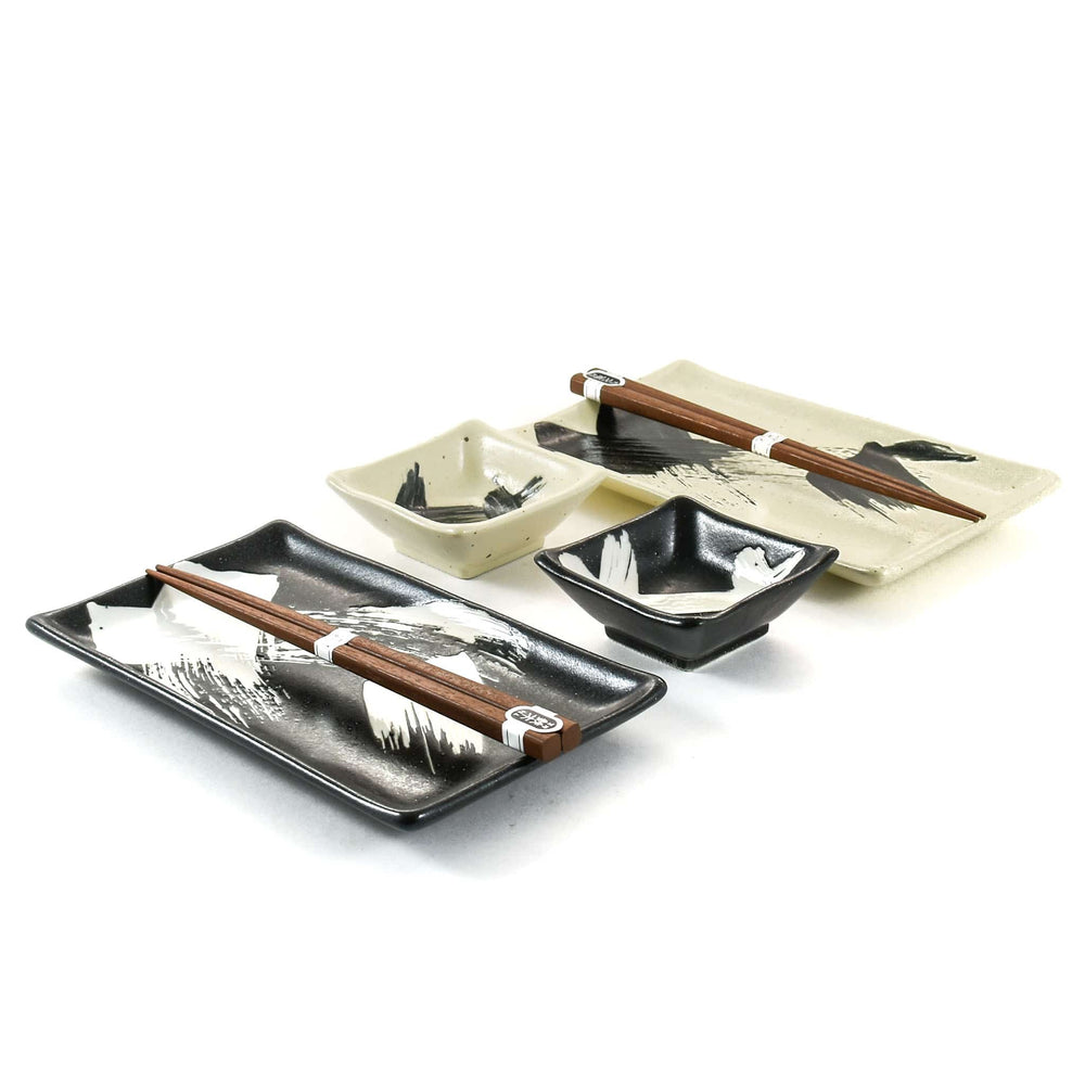 Kuro To Shiro Sushi Serving Set