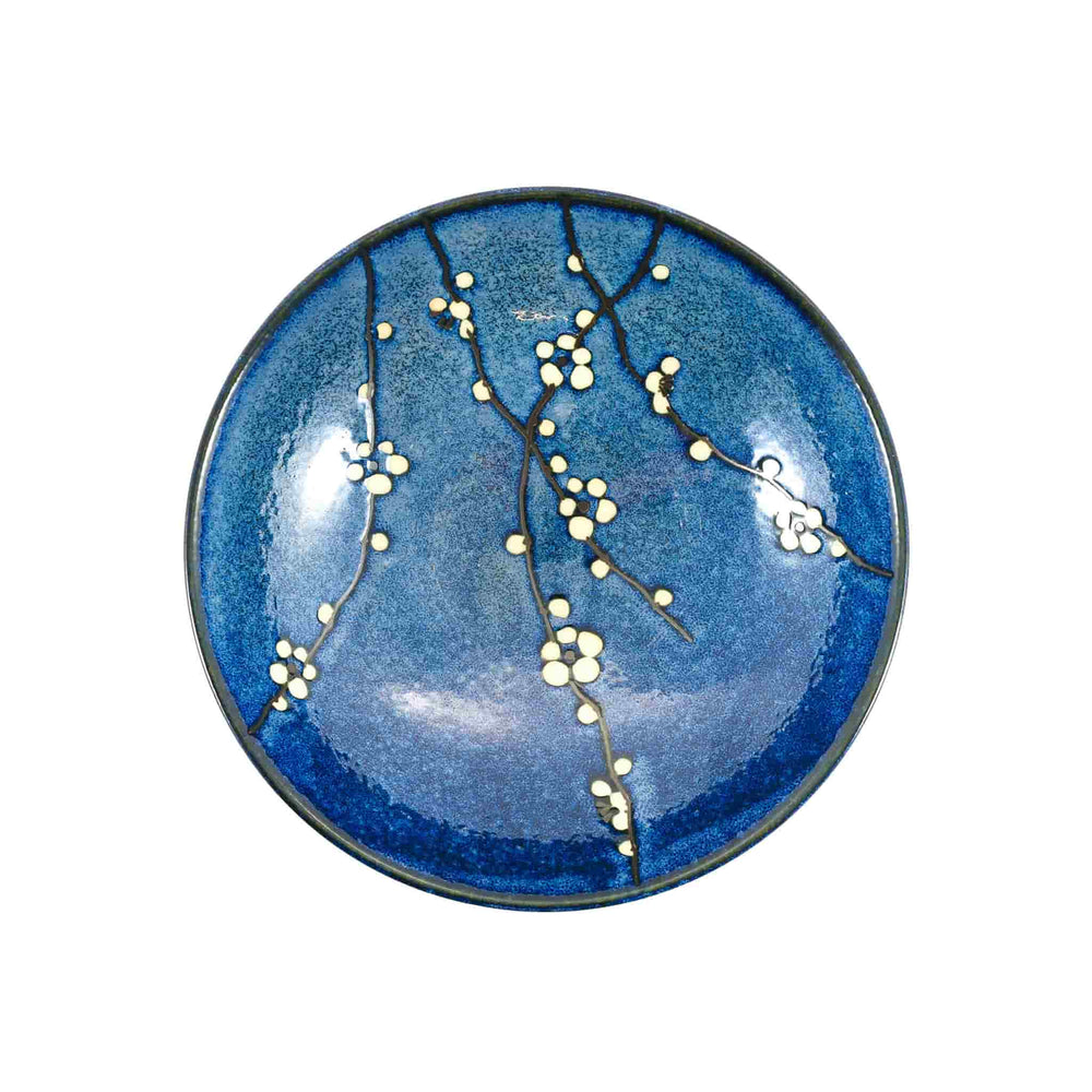 Blue Sakura Shallow Bowl 24.5cm