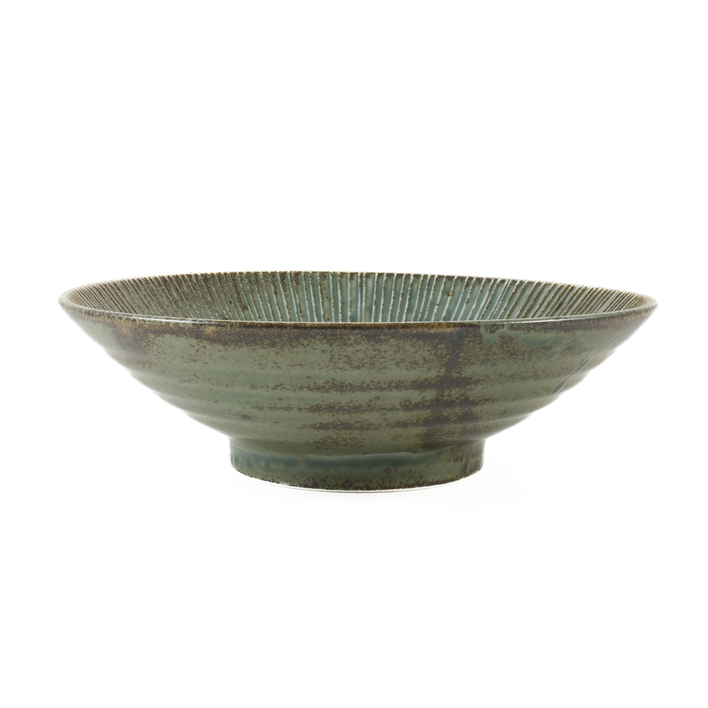 Senkei Shallow Bowl, Green