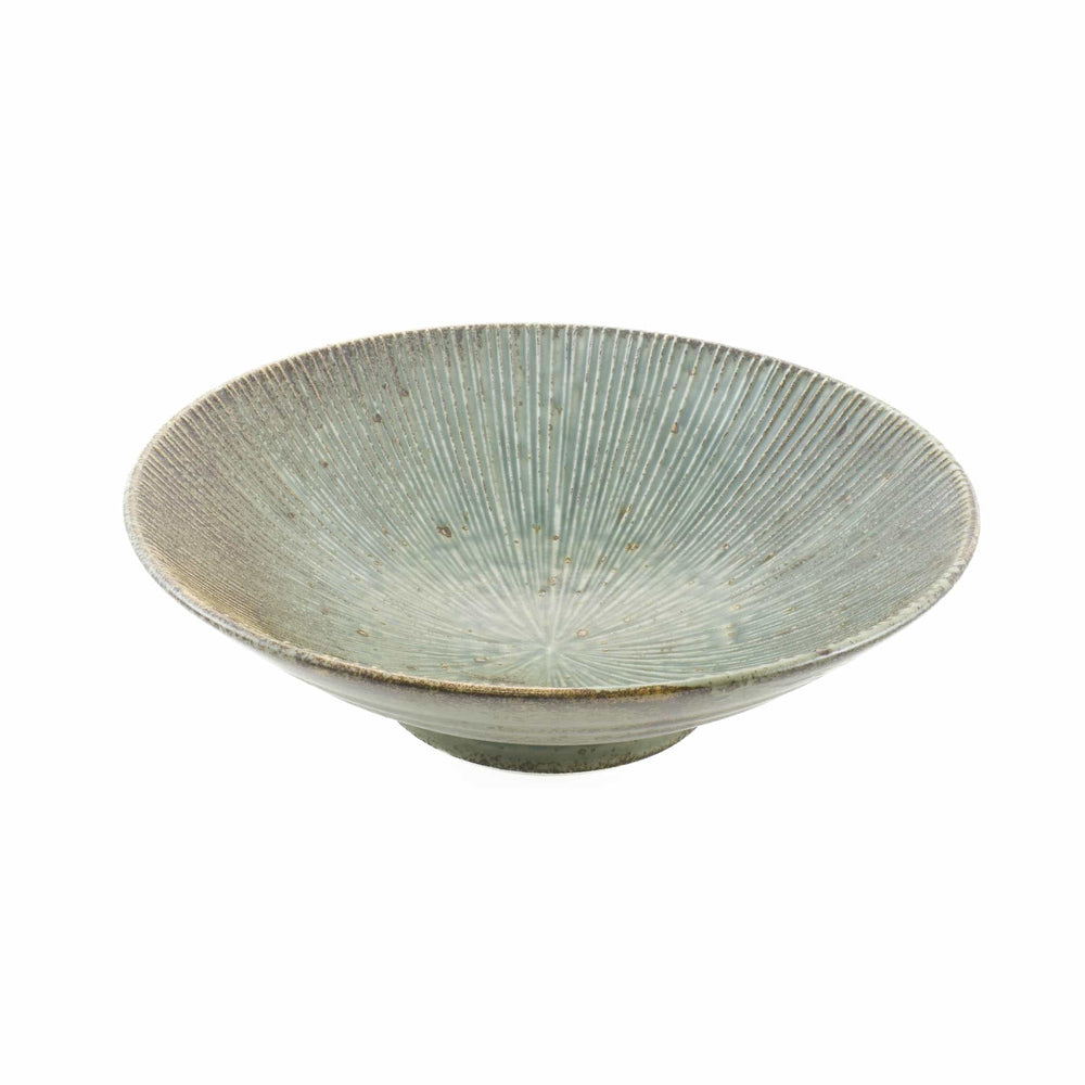 Senkei Shallow Bowl, Green