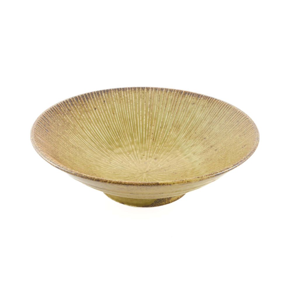 Senkei Shallow Bowl, Light Brown