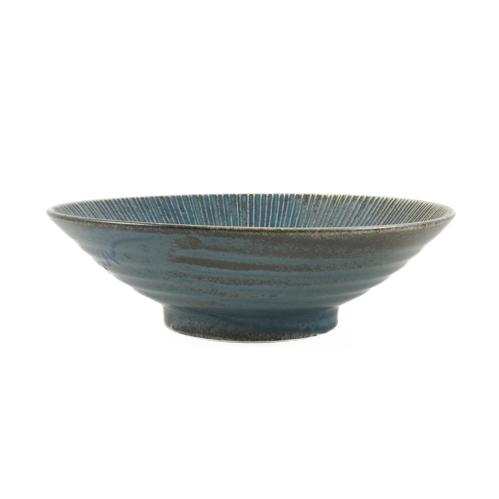 Senkei Shallow Bowl, Blue