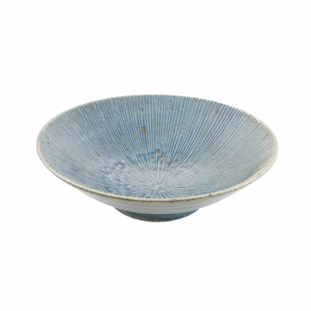 Senkei Shallow Bowl, Blue