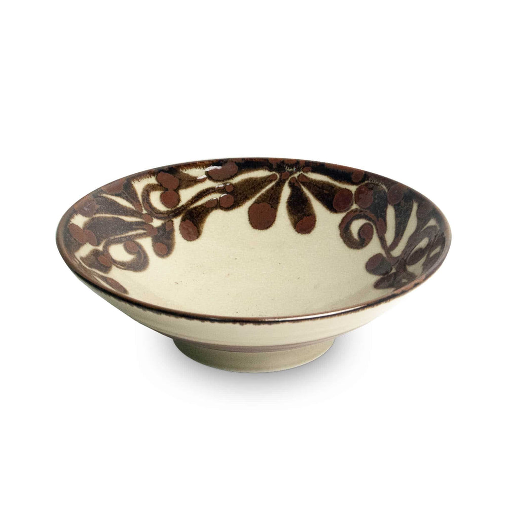 Shibuki Shallow Bowl, Brown