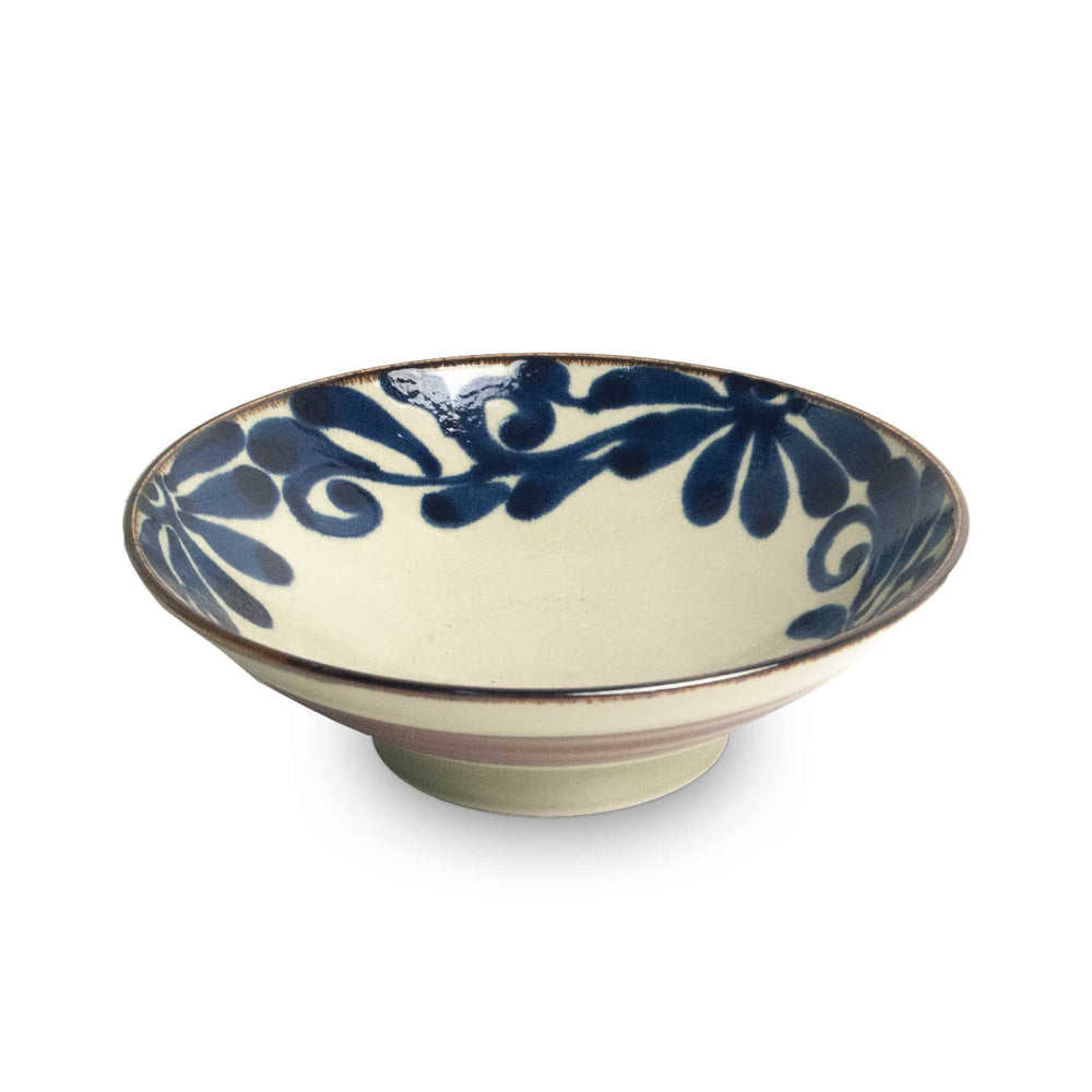 Shibuki Shallow Bowl, Blue