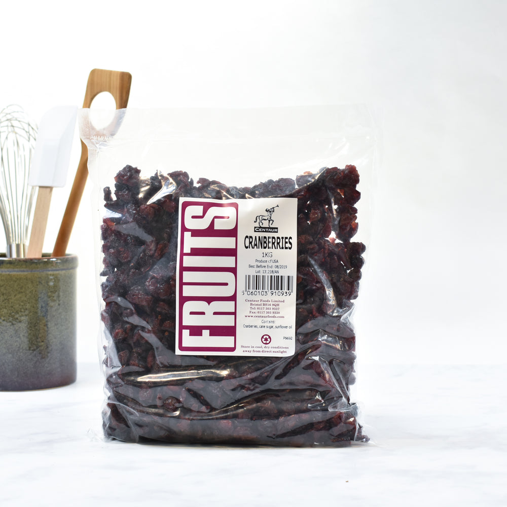 Dried Cranberries 1kg lifestyle photograph