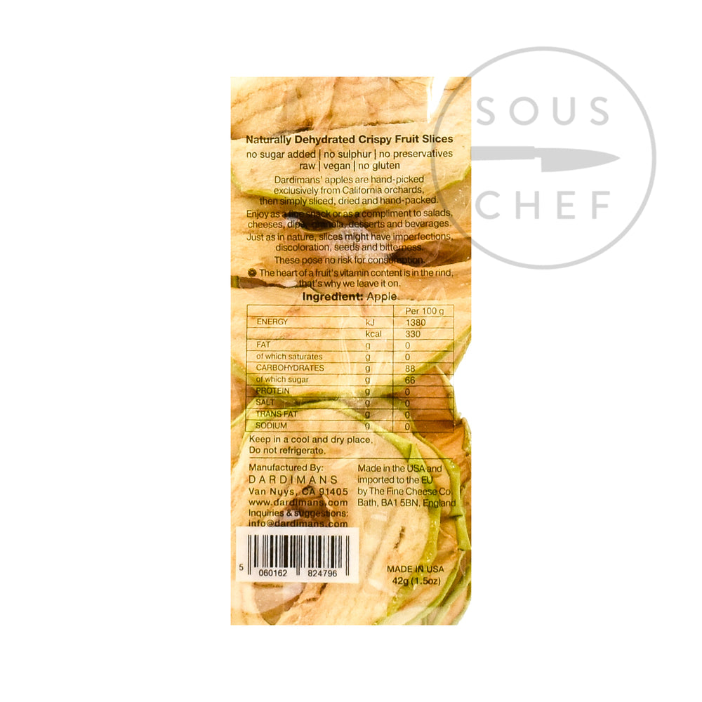 Apple Crisps 43g nutritional information ingredients