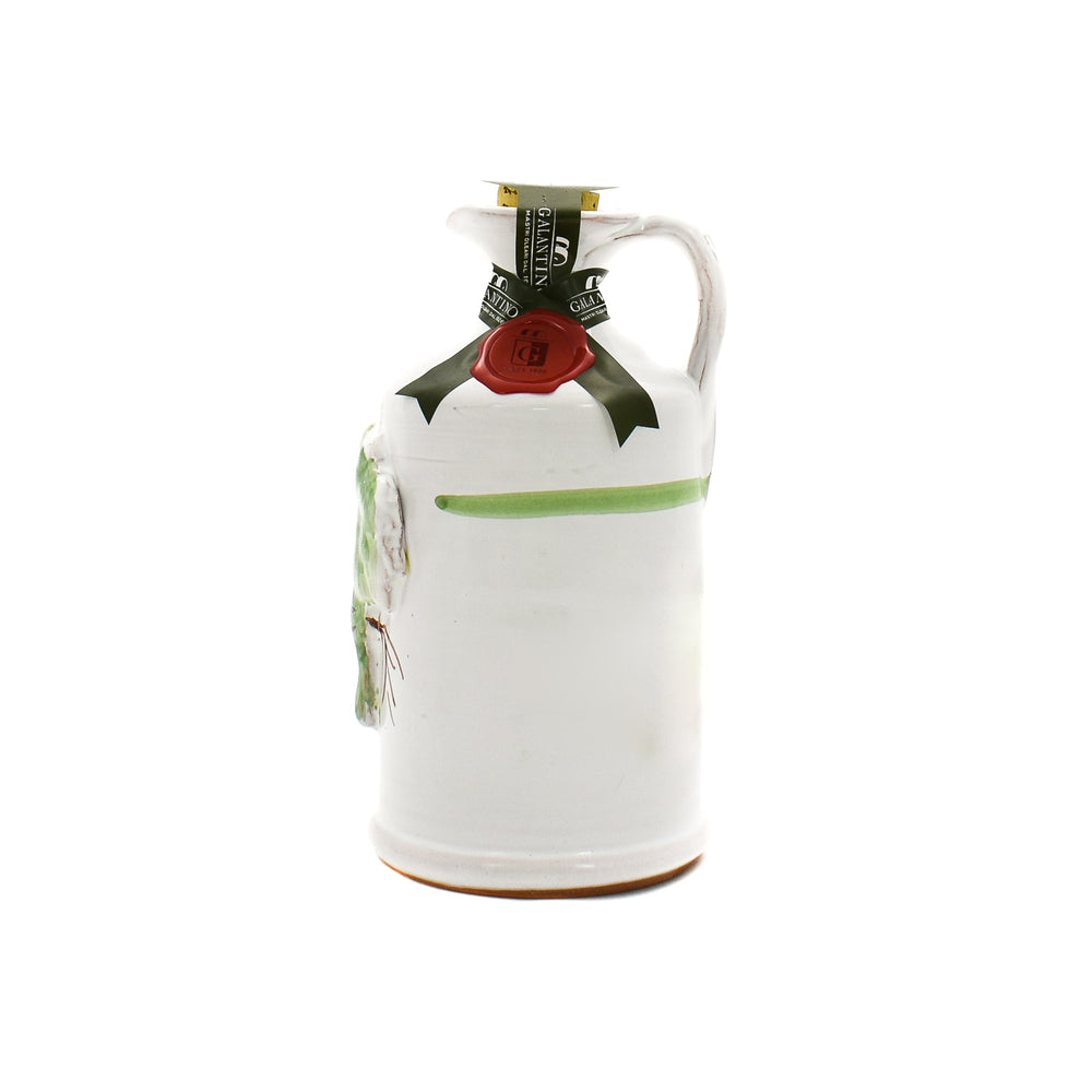 Puglian Olive Oil with Basil in Terracotta Bottle 250ml