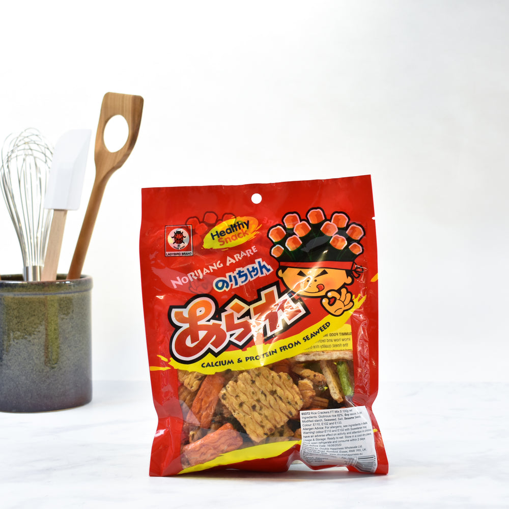 Ladybird Rice Crackers 100g lifestyle photograph