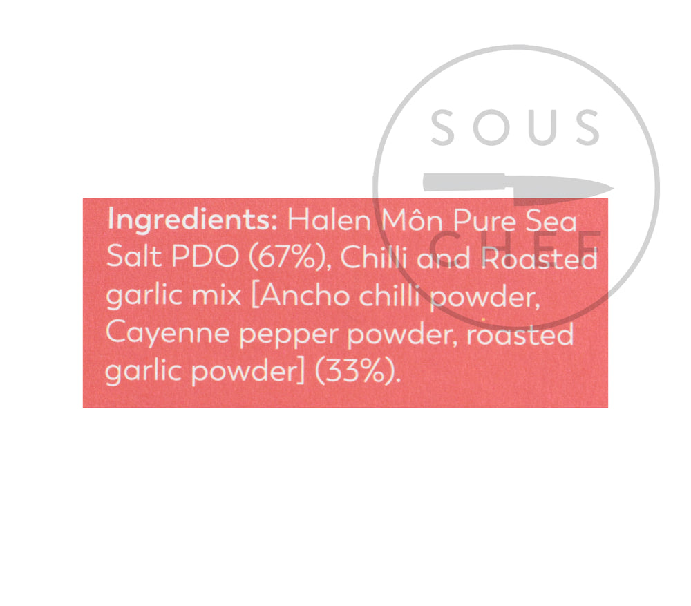 Halen Môn Sea Salt with Chilli & Garlic 100g