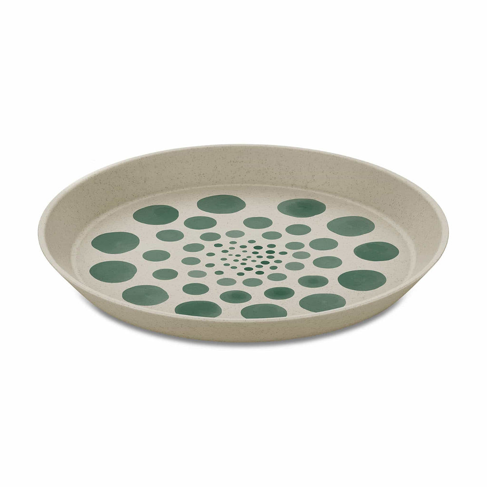 Koziol Green Polka Dotted Side Plate, Set of 4