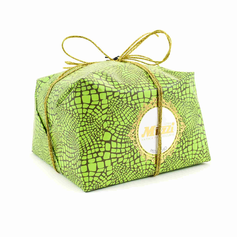 Muzzi Pistachio & Chocolate Panettone 1kg front of pack