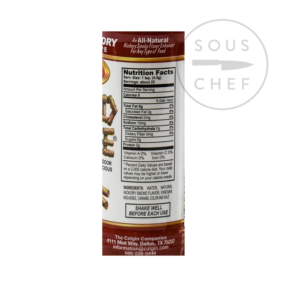 Hickory Liquid Smoke 118ml  nutritional information ingredients