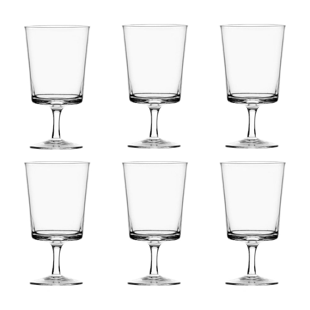 Set of 6 Ichendorf Milano Clear Stemmed Wine Glass