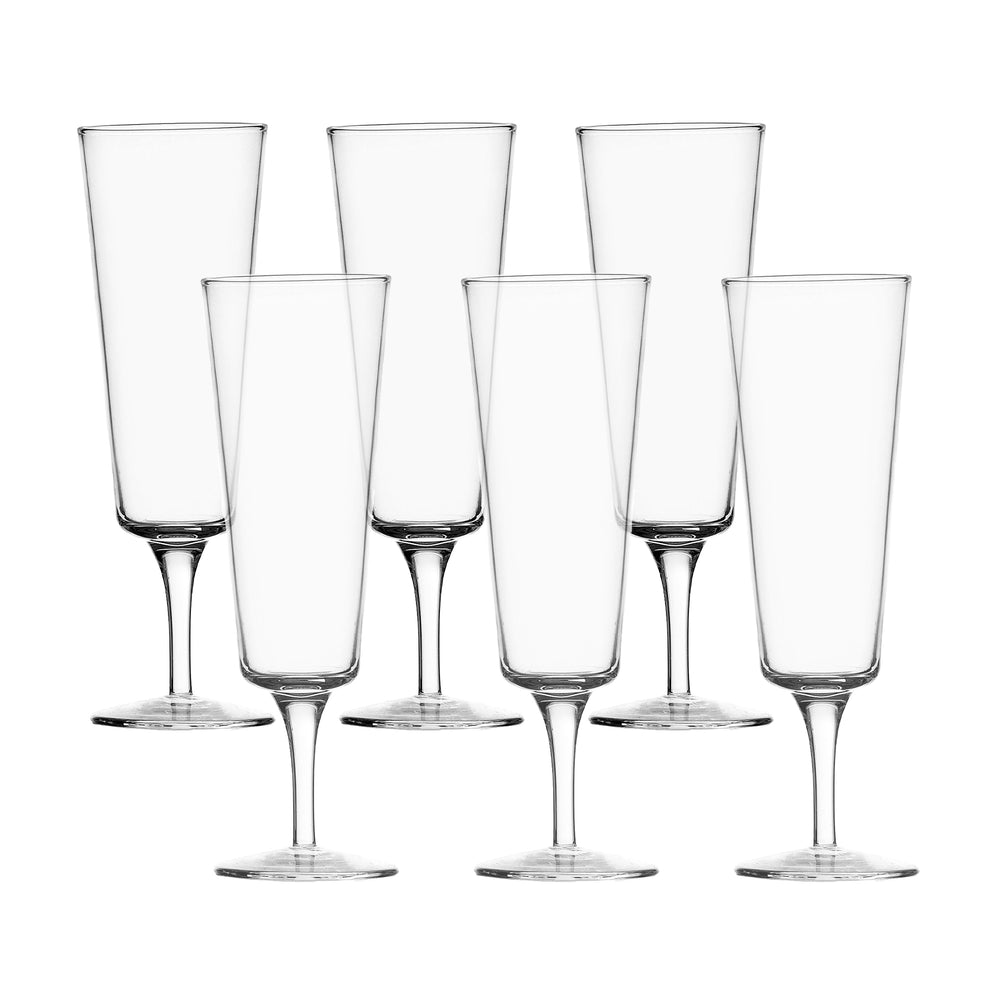 Set of 6 Ichendorf Milano Clear Champagne Flute