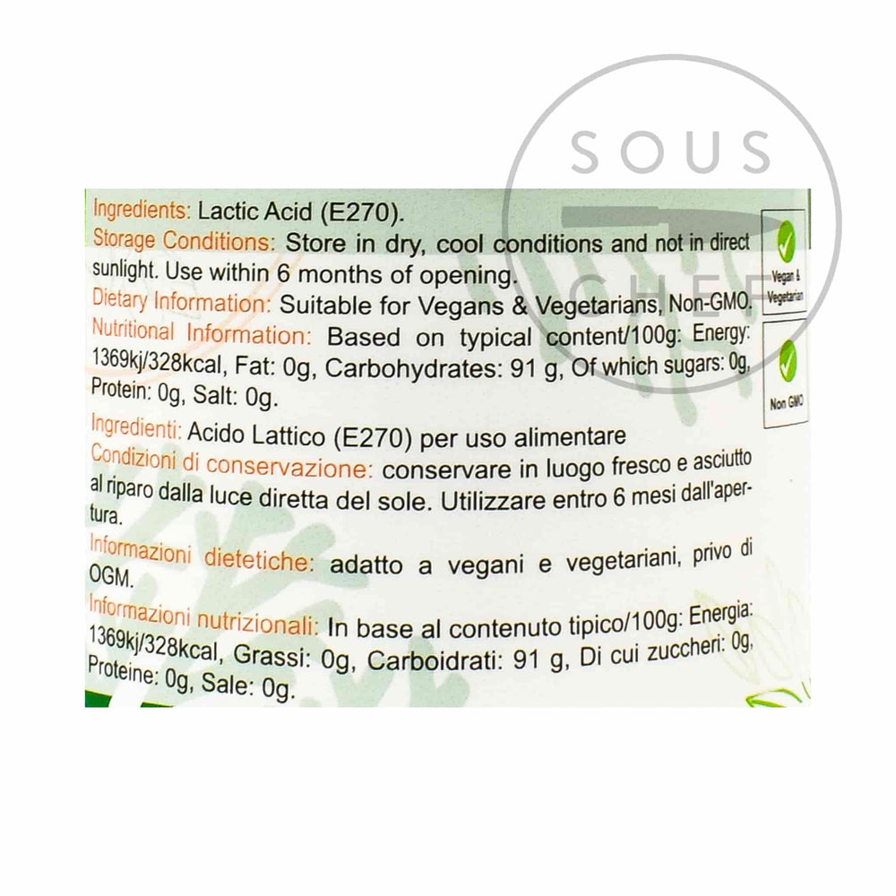 Vegan Lactic Acid Powder 100g