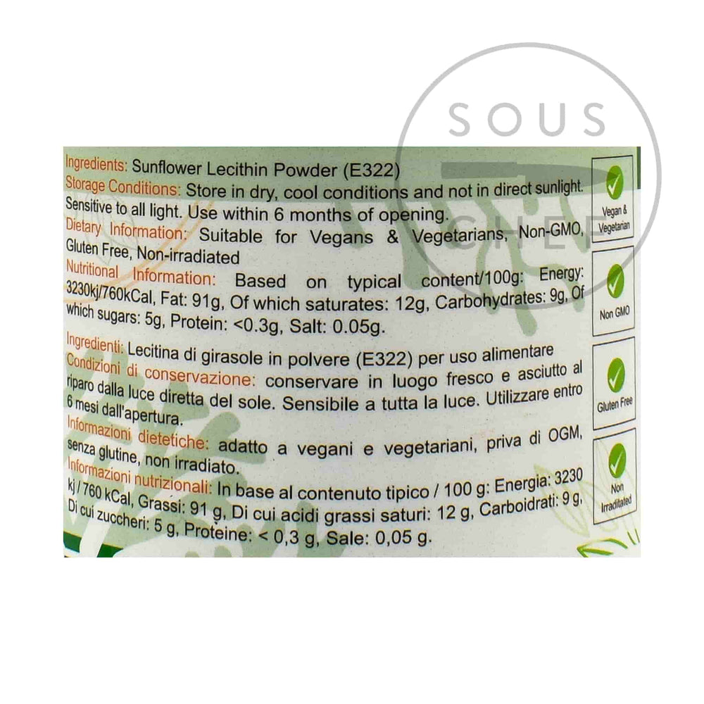 Sunflower Lecithin Powder 100g