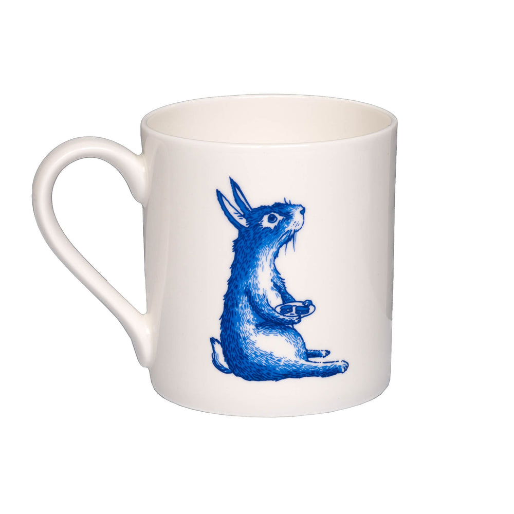 Blue Rabbit with Macaroons Mug 300ml