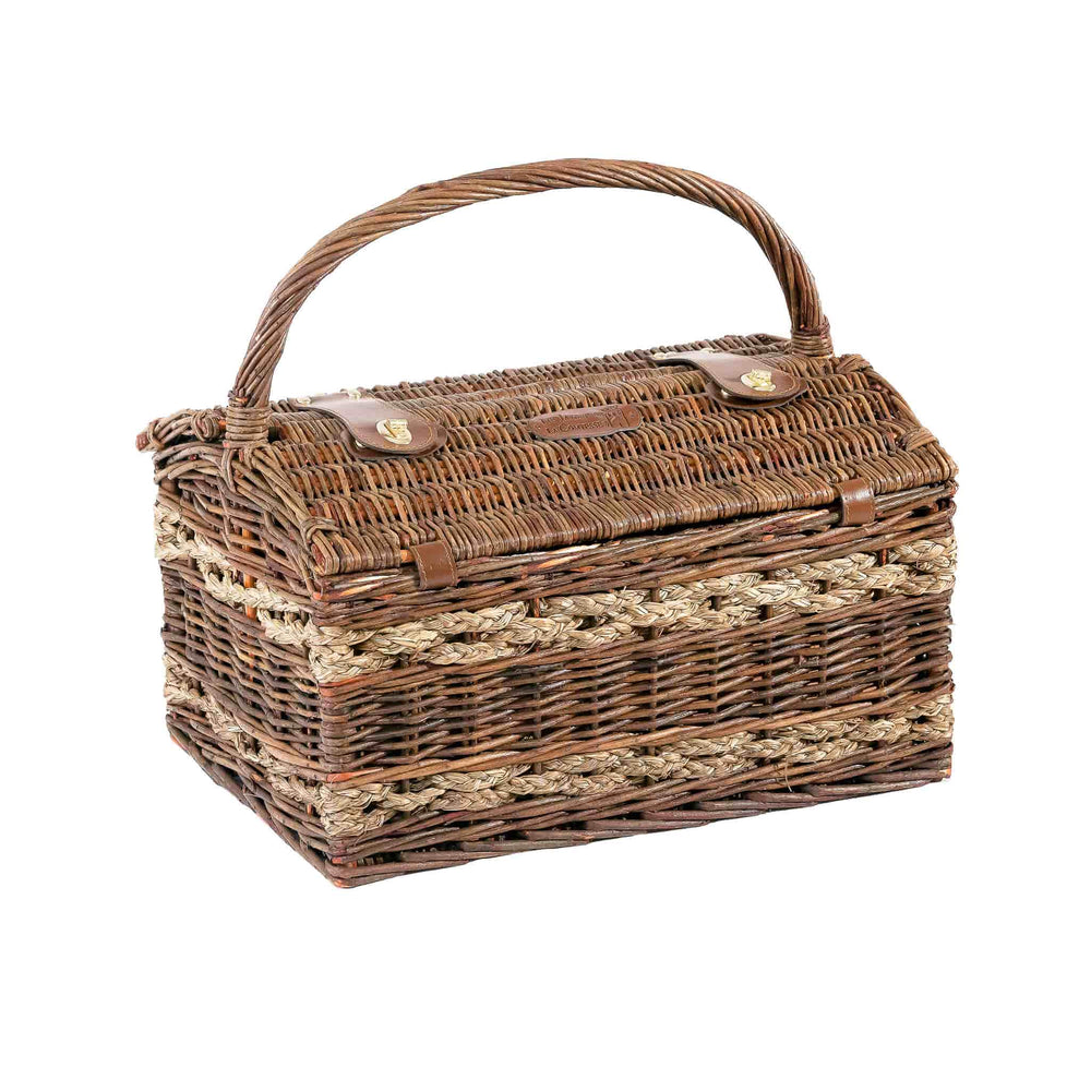 Montmarte Red Striped Picnic Hamper, 4 Person