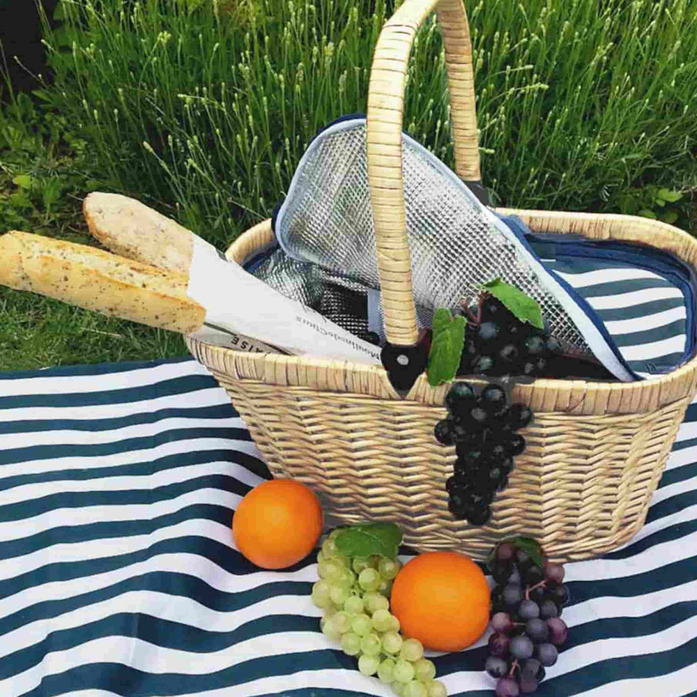 Chantilly Marine Stripe Emtpy Picnic Basket