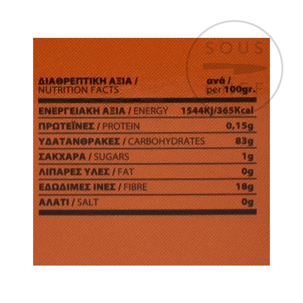 Gum Mastic 10g nutritional information 