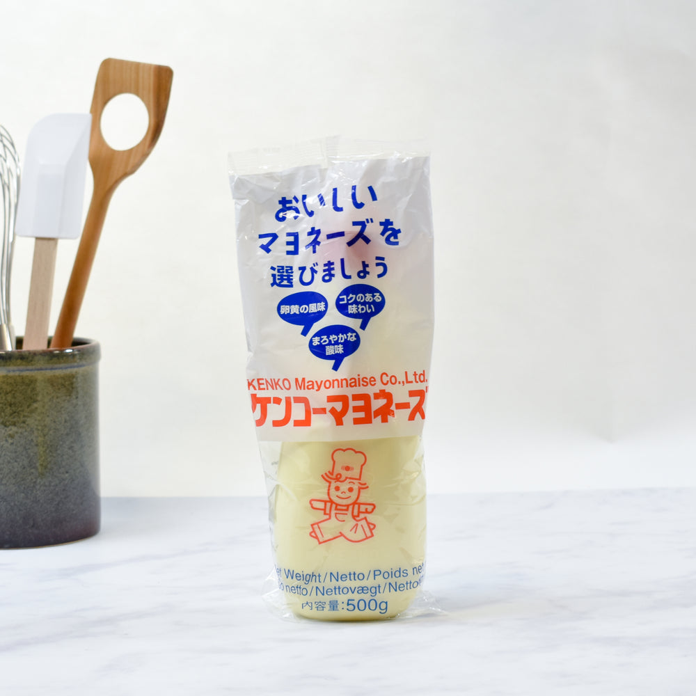 Japanese Kenko Mayonnaise 500g lifestyle photograph