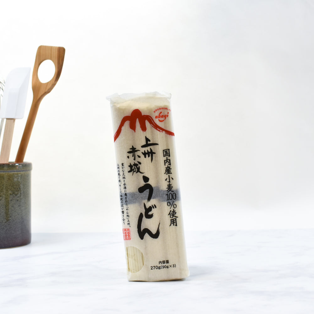 Akagi Dried Udon Noodles 270g lifestyle photograph