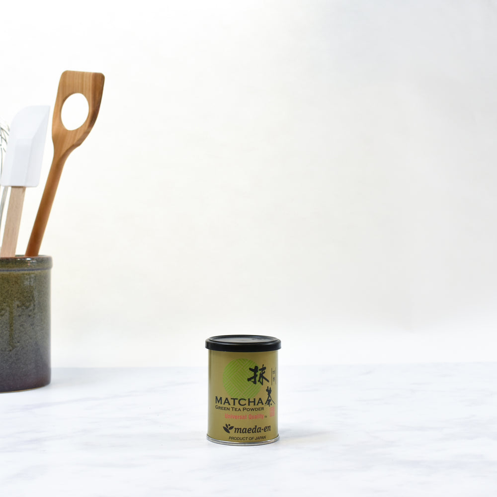 Maeda-en Matcha Green Tea Powder 28g lifestyle photograph