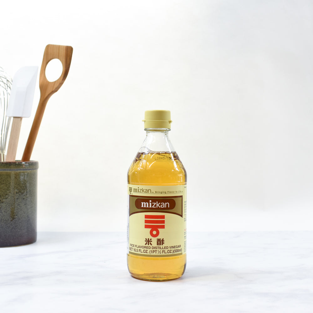 Mizkan Rice Vinegar 500ml lifestyle photograph