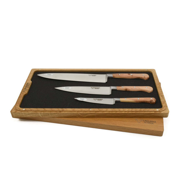 Laguiole en Aubrac Chef Knife Juniper wood handle 20cm