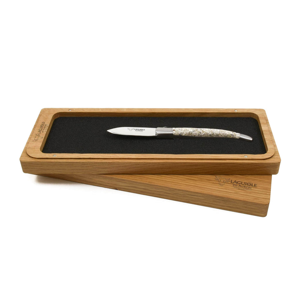 Laguiole en Aubrac Oyster Knife, Oyster Shell Handle