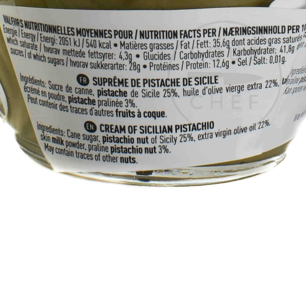 Maison Bremond Sicilian Pistachios Supreme Spread 220g Ingredients