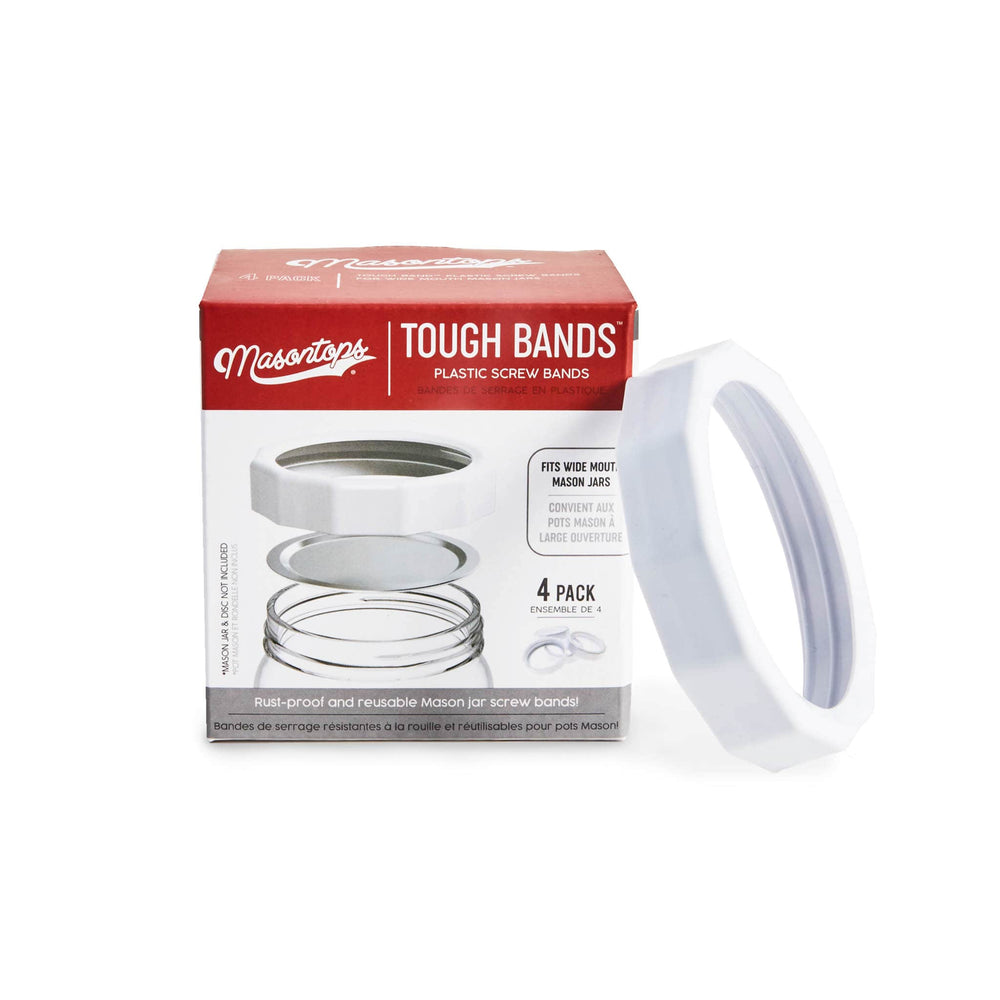 Masontops Wide Mouth Tough Bands, Set of 4