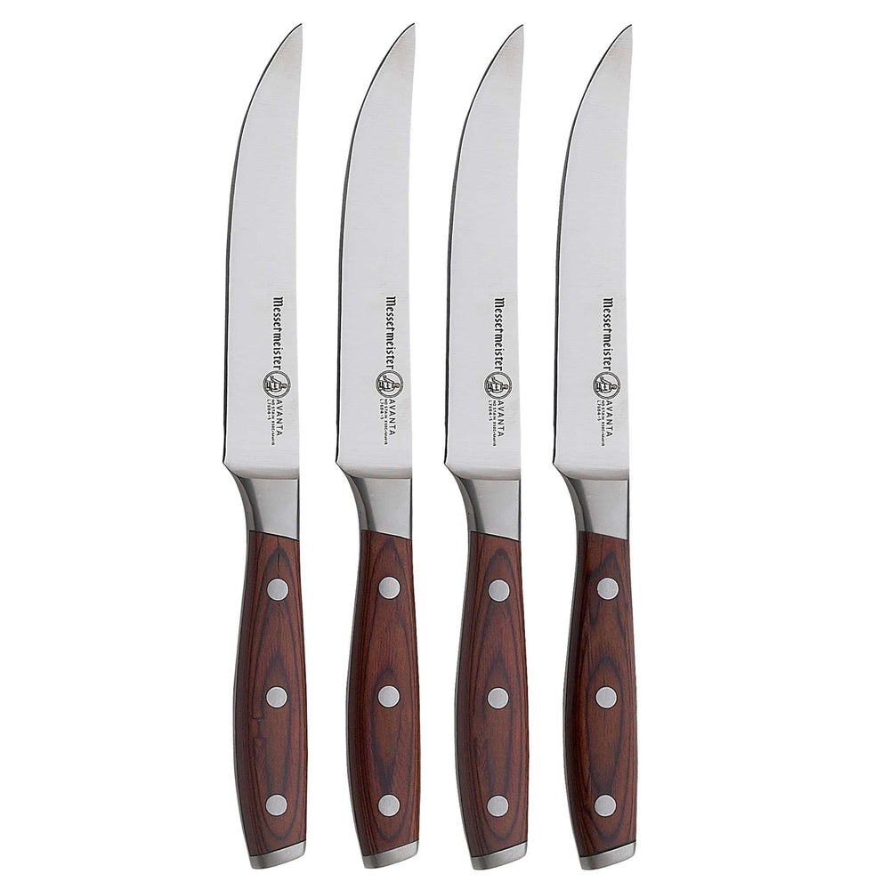 Messermeister Avanta Pakkawood 4 Piece Steak Knife Set