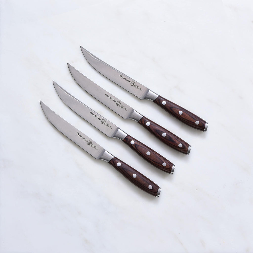 Messermeister Avanta Pakkawood 4 Piece Steak Knife Set