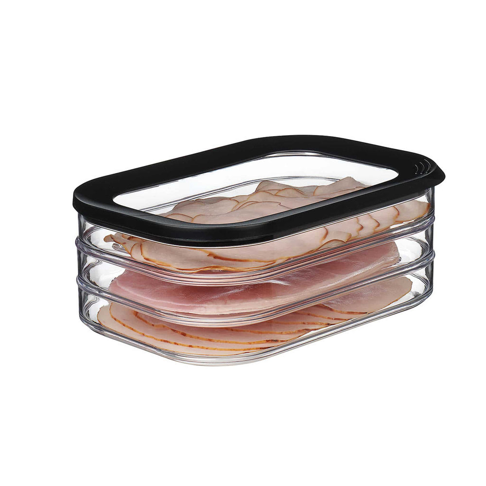 Mepal Modula Meat Cuts Storage Box, Black